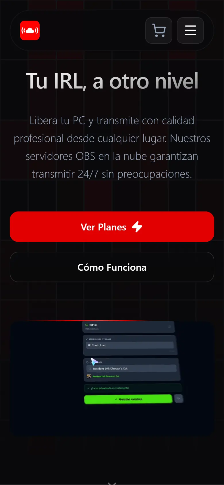IRL Control Cloud en mobile